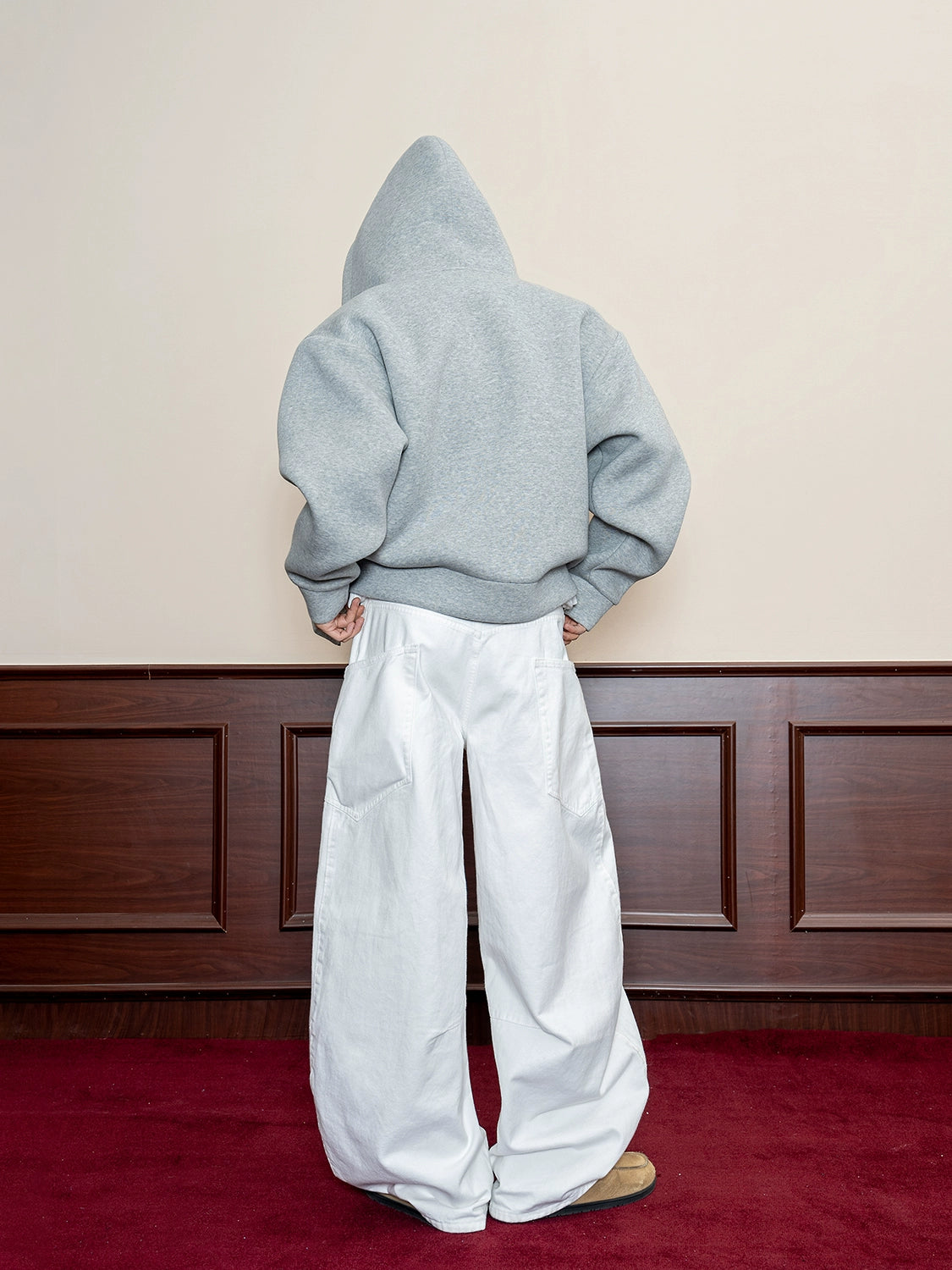 Thick Textured Knit Zip Up Hoodie