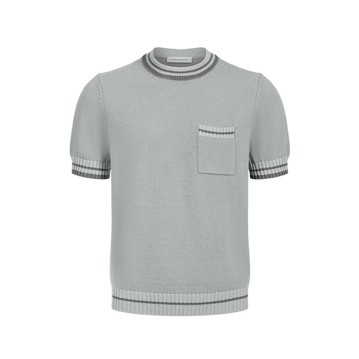 Camden Contrast-Trim Pocket Knit Tee