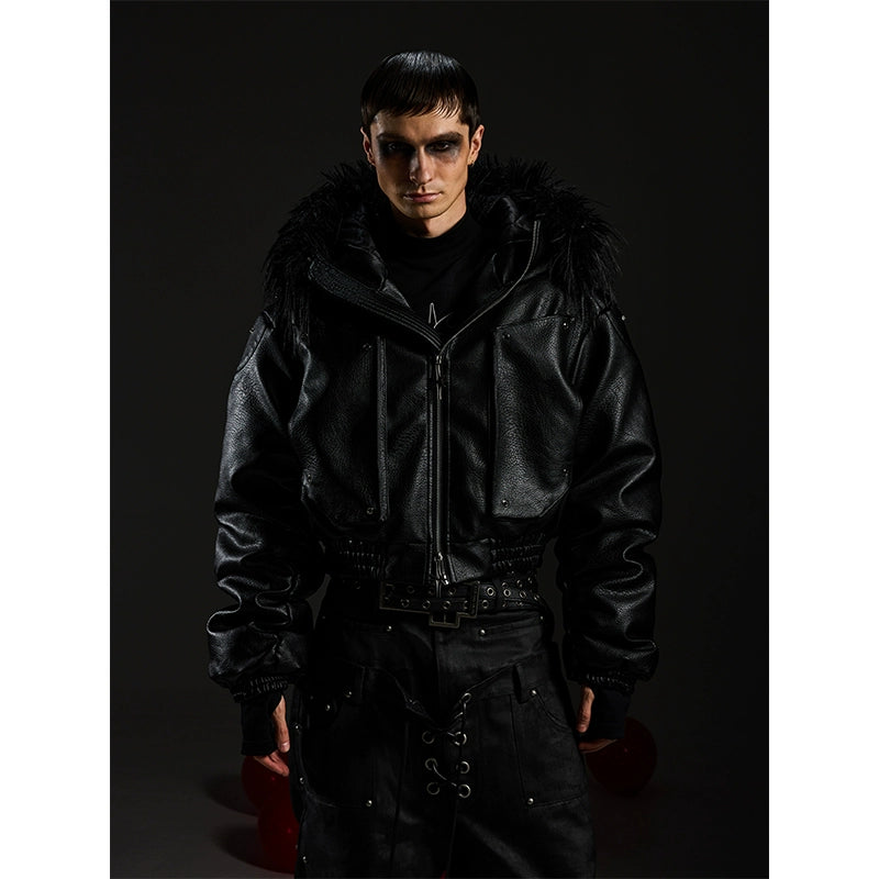 Grimfang Faux Fur Hooded Jacket