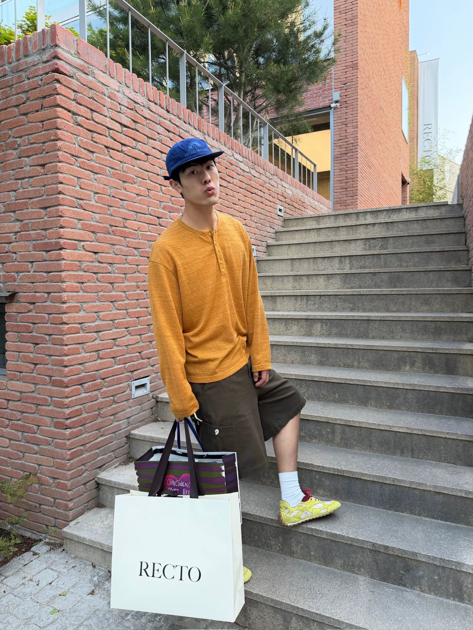 Amber Crest Henley Knit