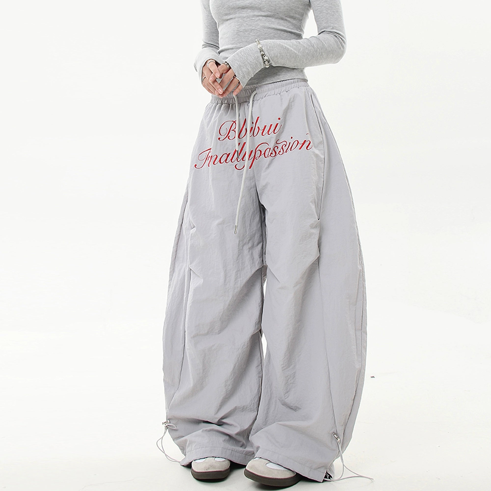 Scripted Devotion Parachute Pants