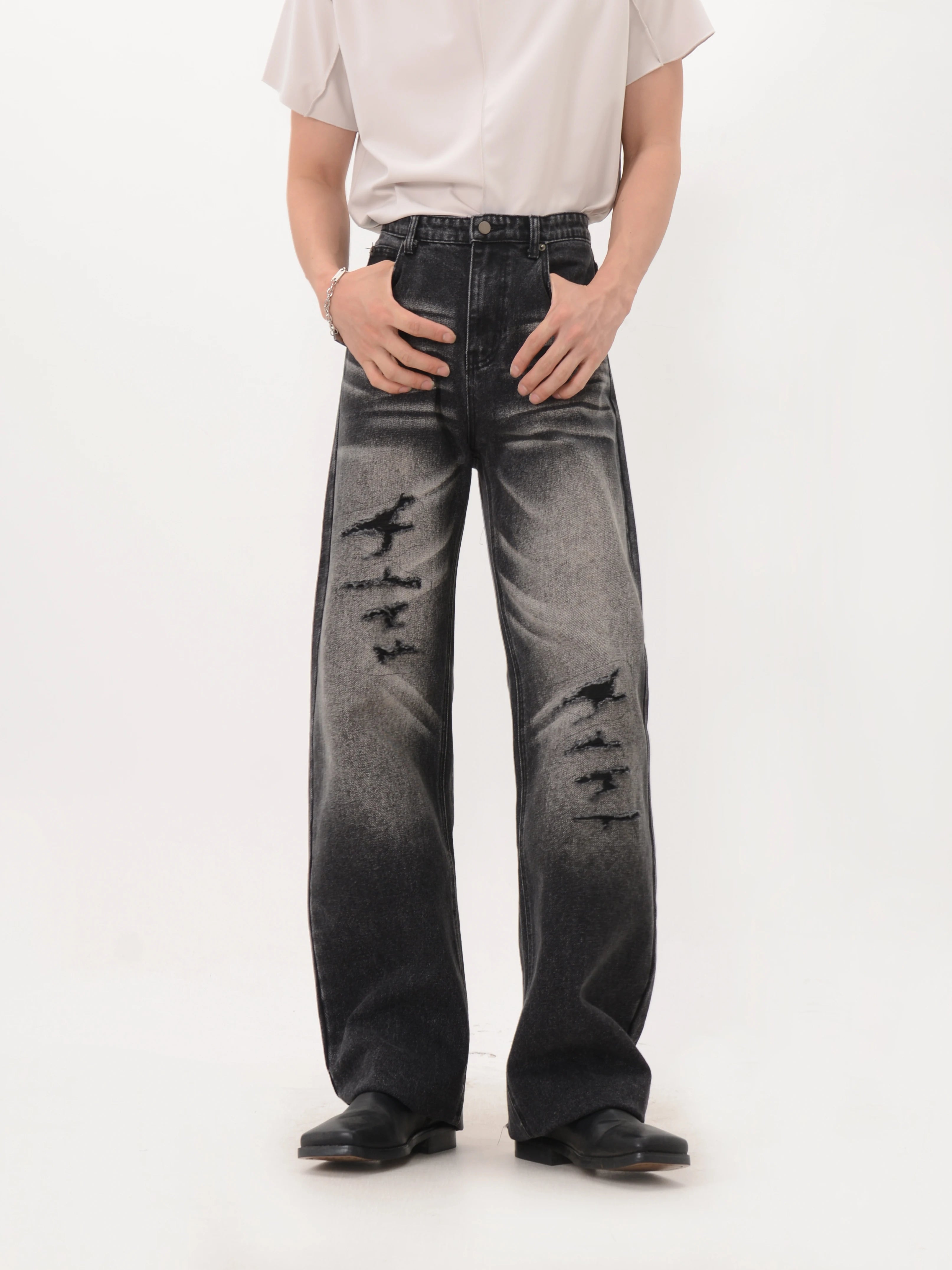 Faded Rift Wide Denim