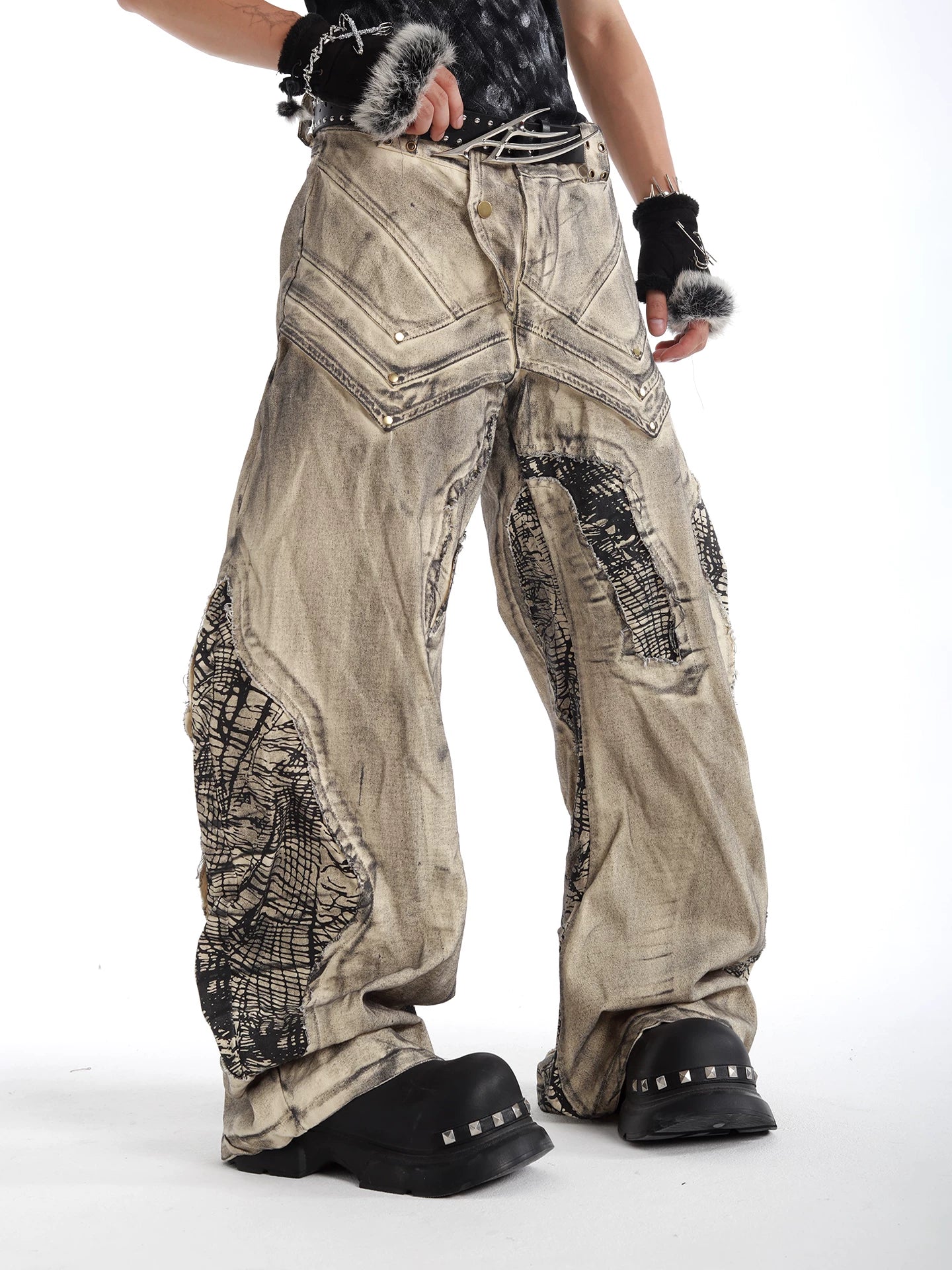 Fossil Vein Barrel Jeans