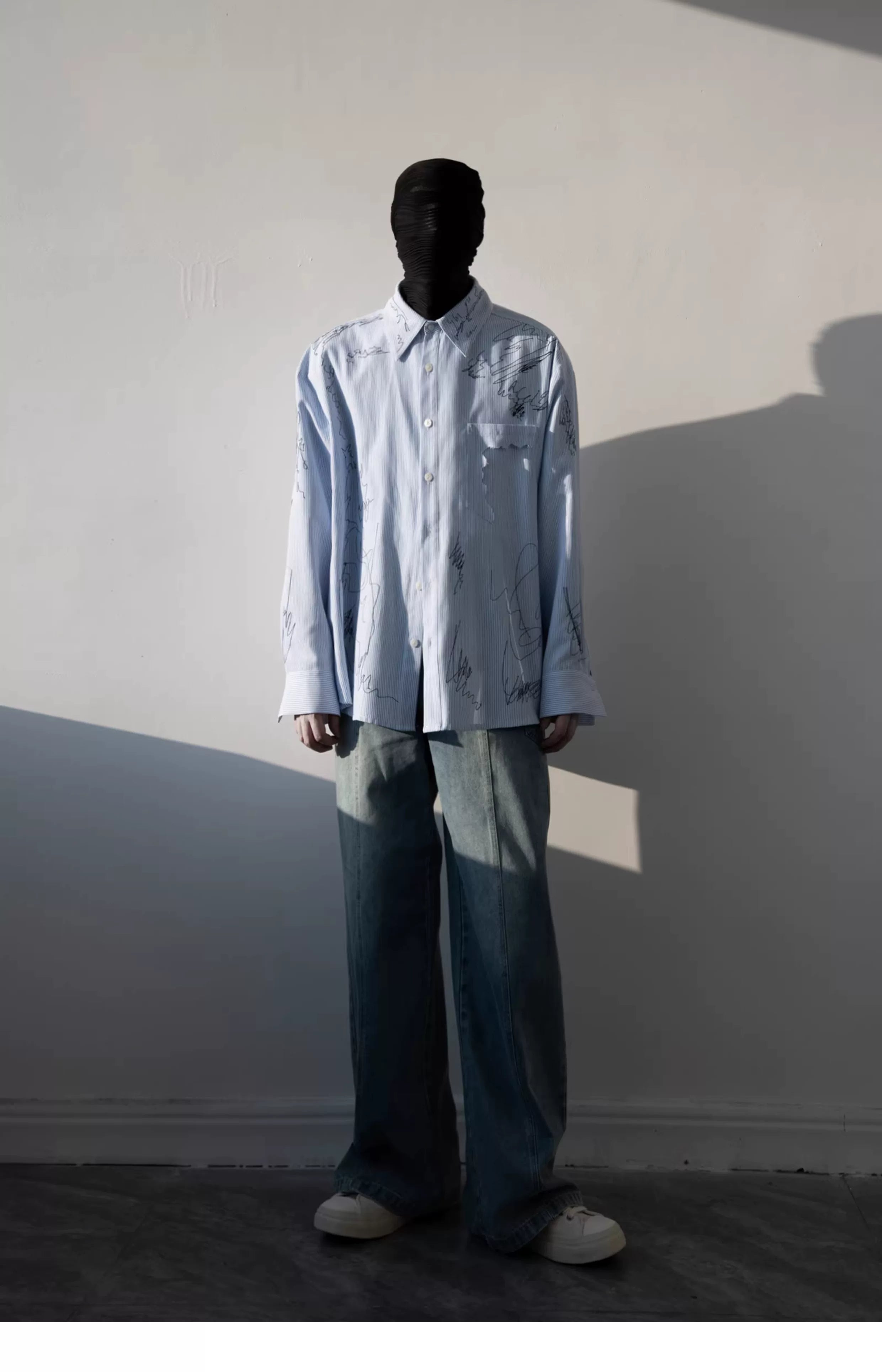 Skyline Scribble Stripe Shirt