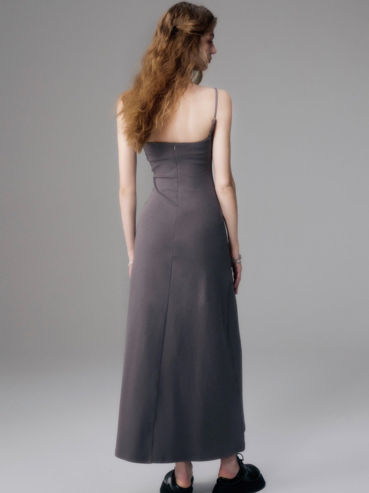 Sleek Noir Maxi Dress - chiclara