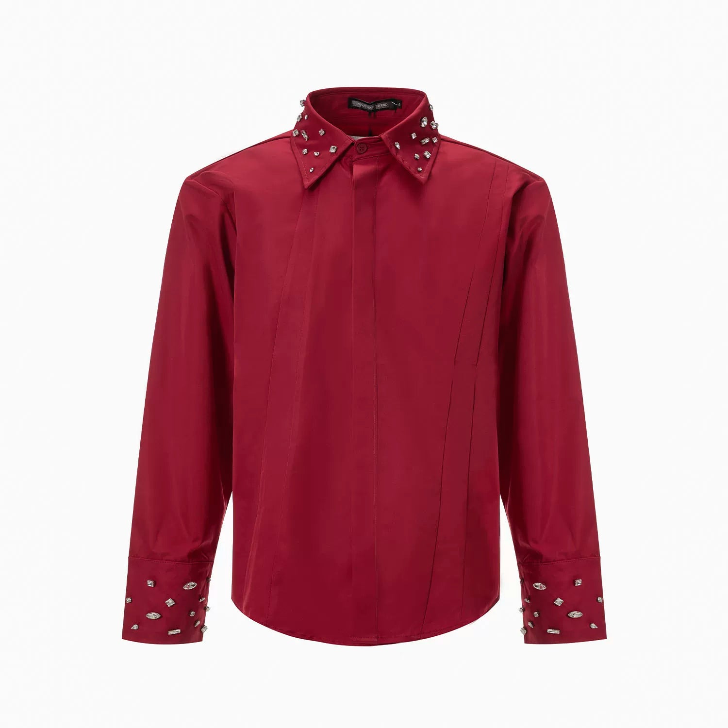 Silver Torrent Studded Collar Dress Shirt