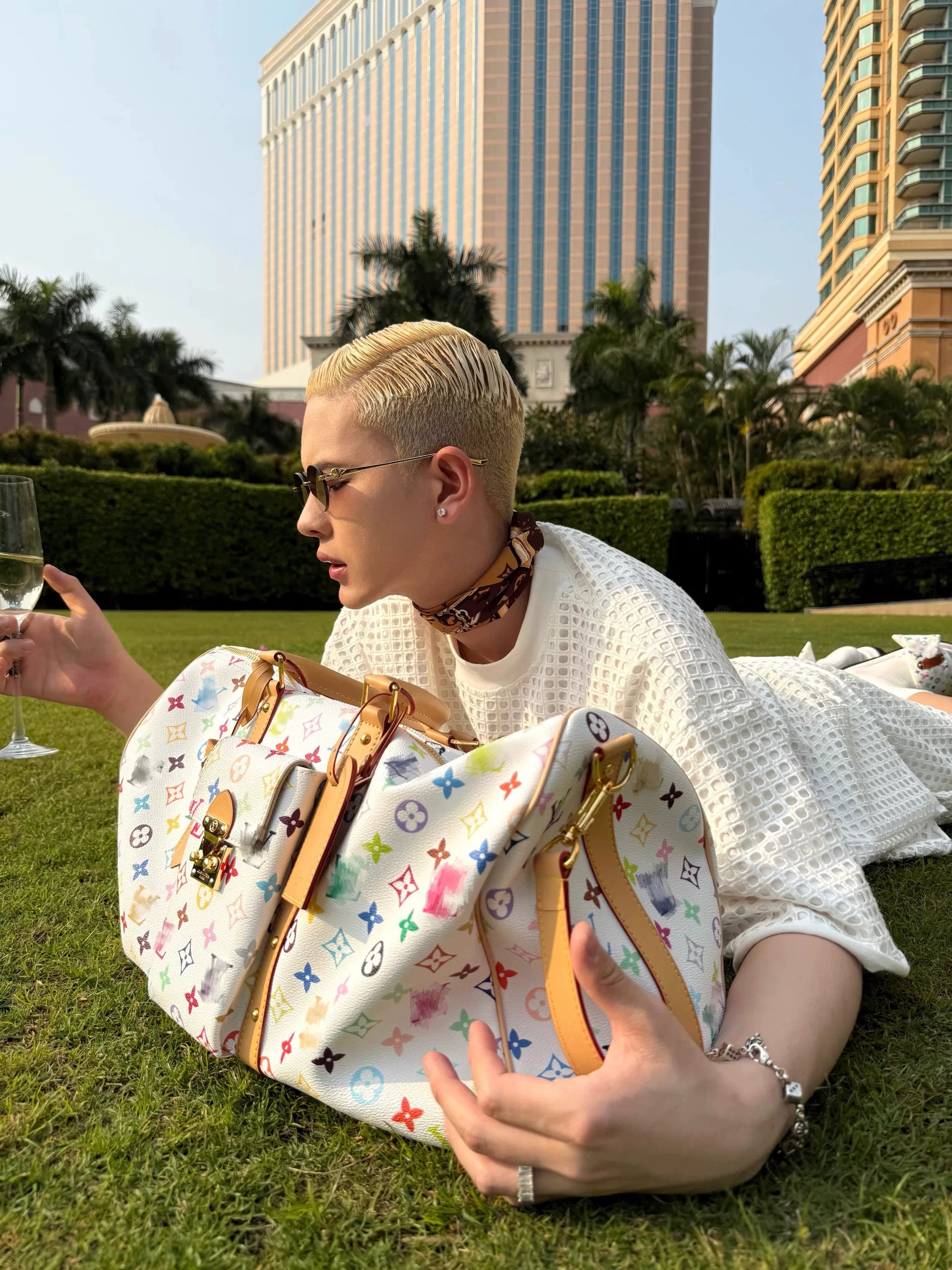Cloud Grid Lounge Shirt