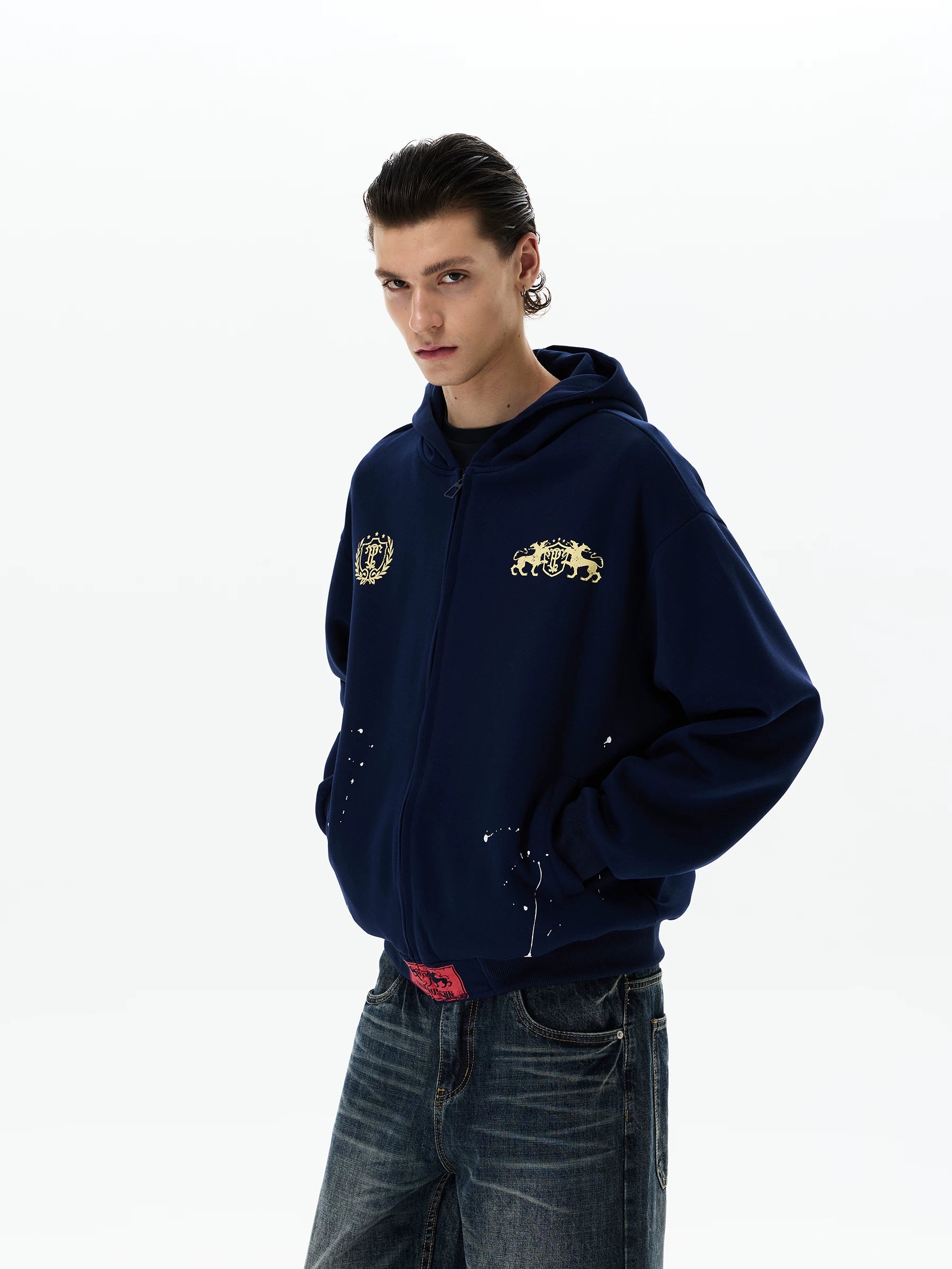 Regal Crest Unicorn Zip Hoodie