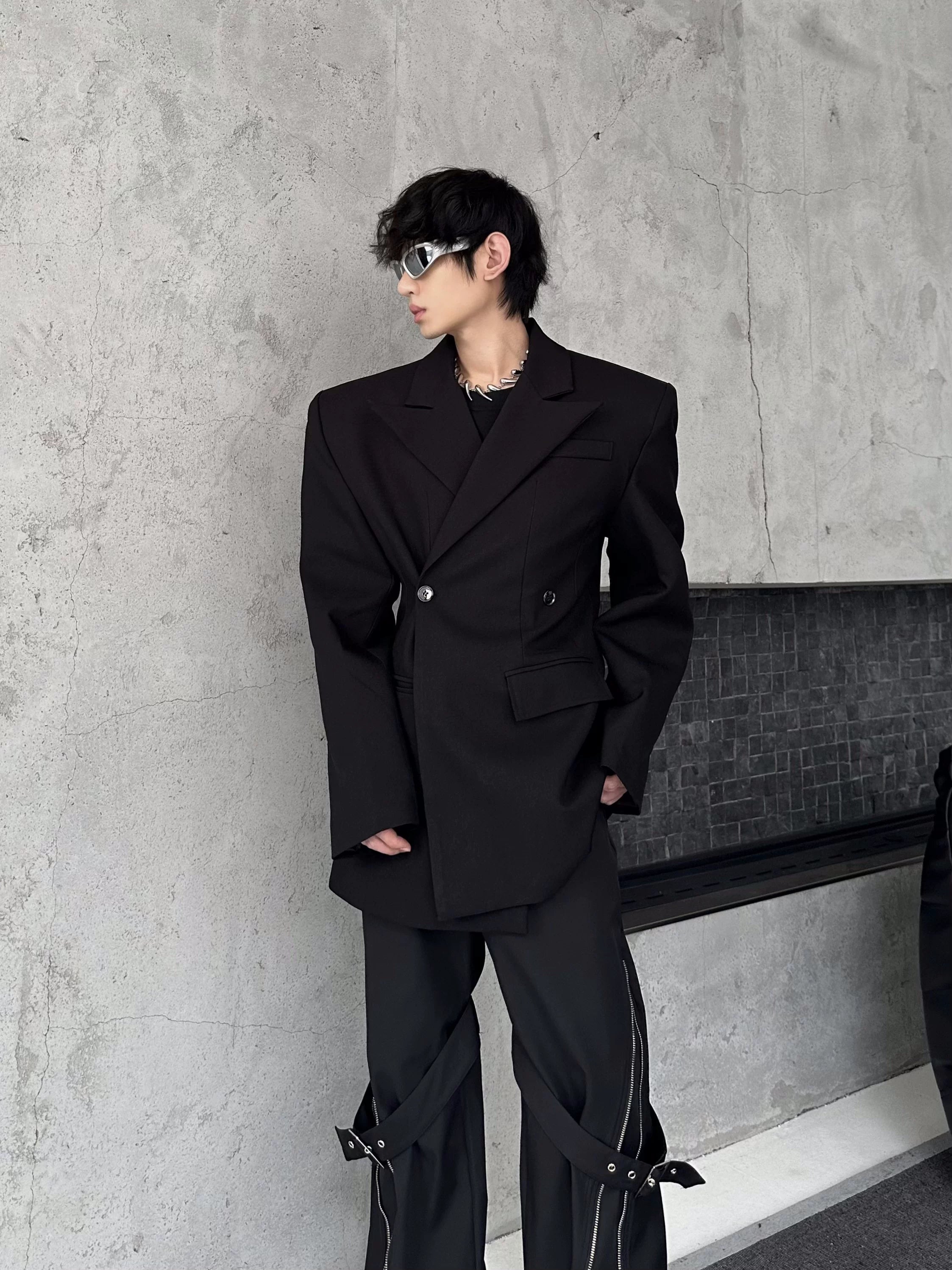 Onyx Apex Structured Blazer