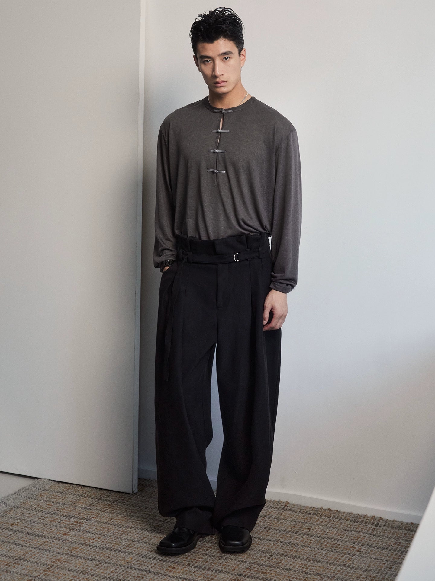 InkLatch Drape Henley Tee