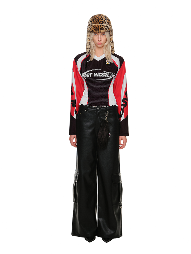 Waist Cable Stitch Sweatshirt