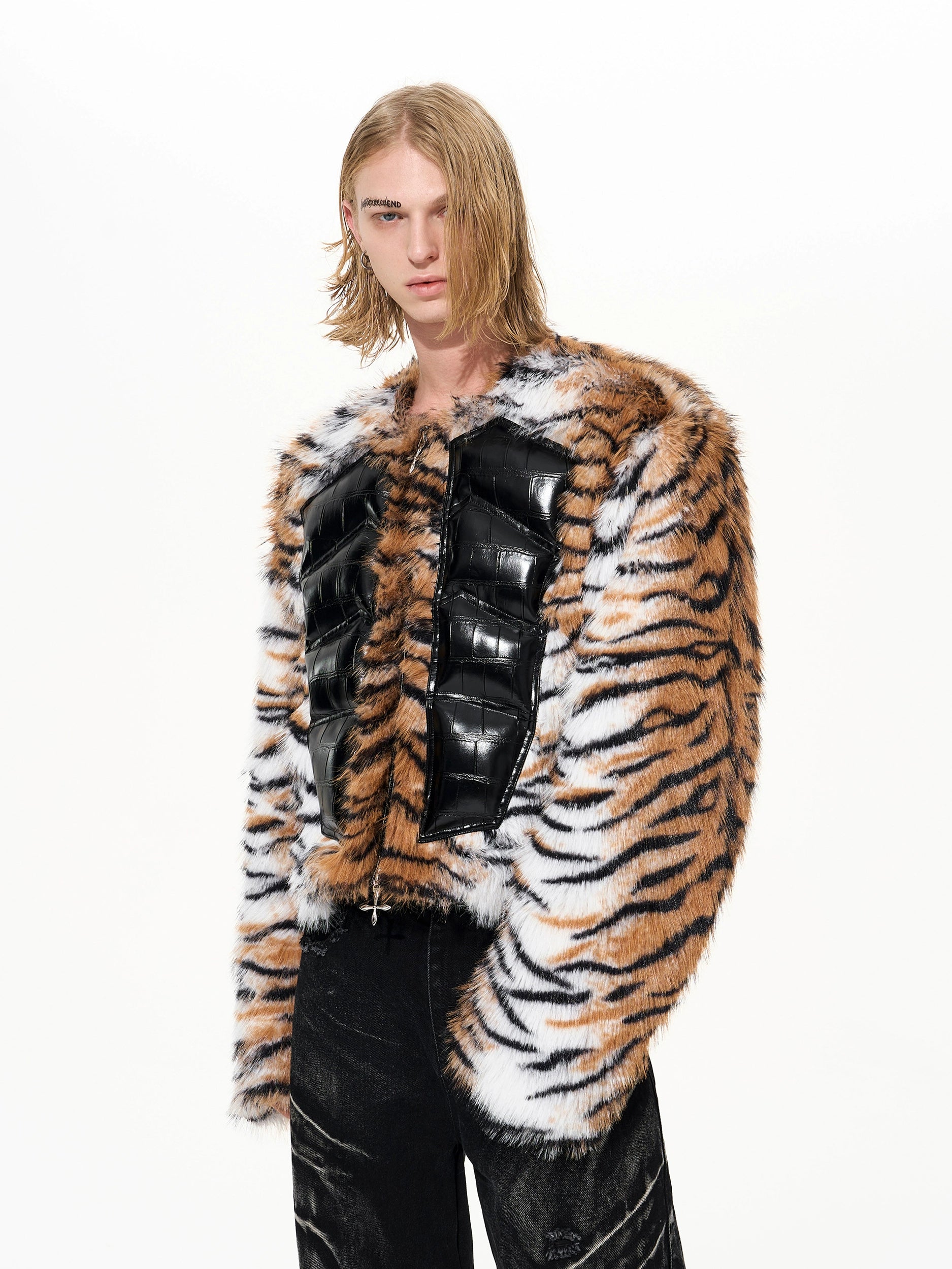 Cyber Striped Tiger Armor Jacket