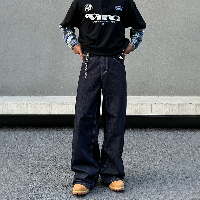 Midnight Circuit Wide Denim Jeans