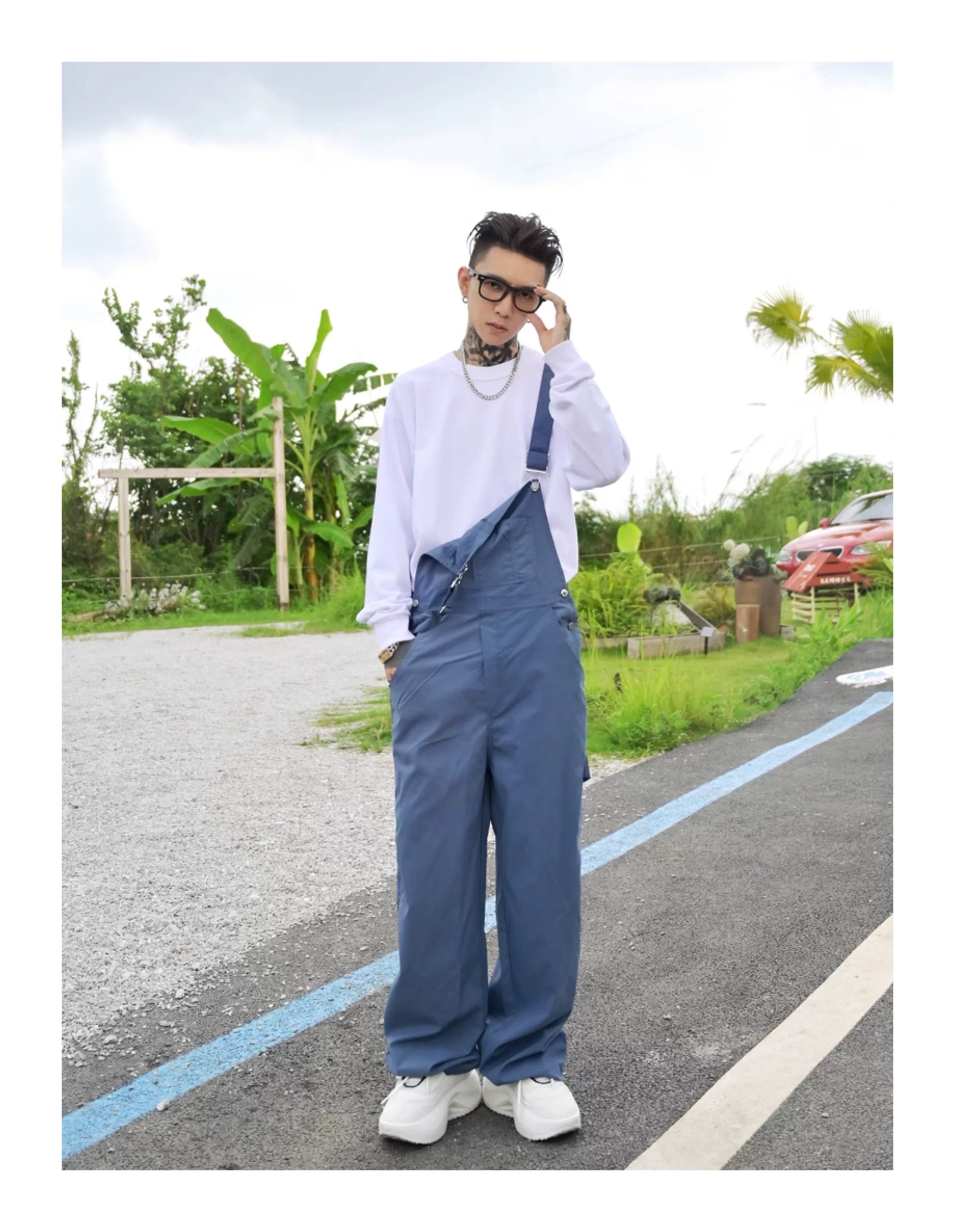 Skyline Workwear Wide‑Leg Overalls