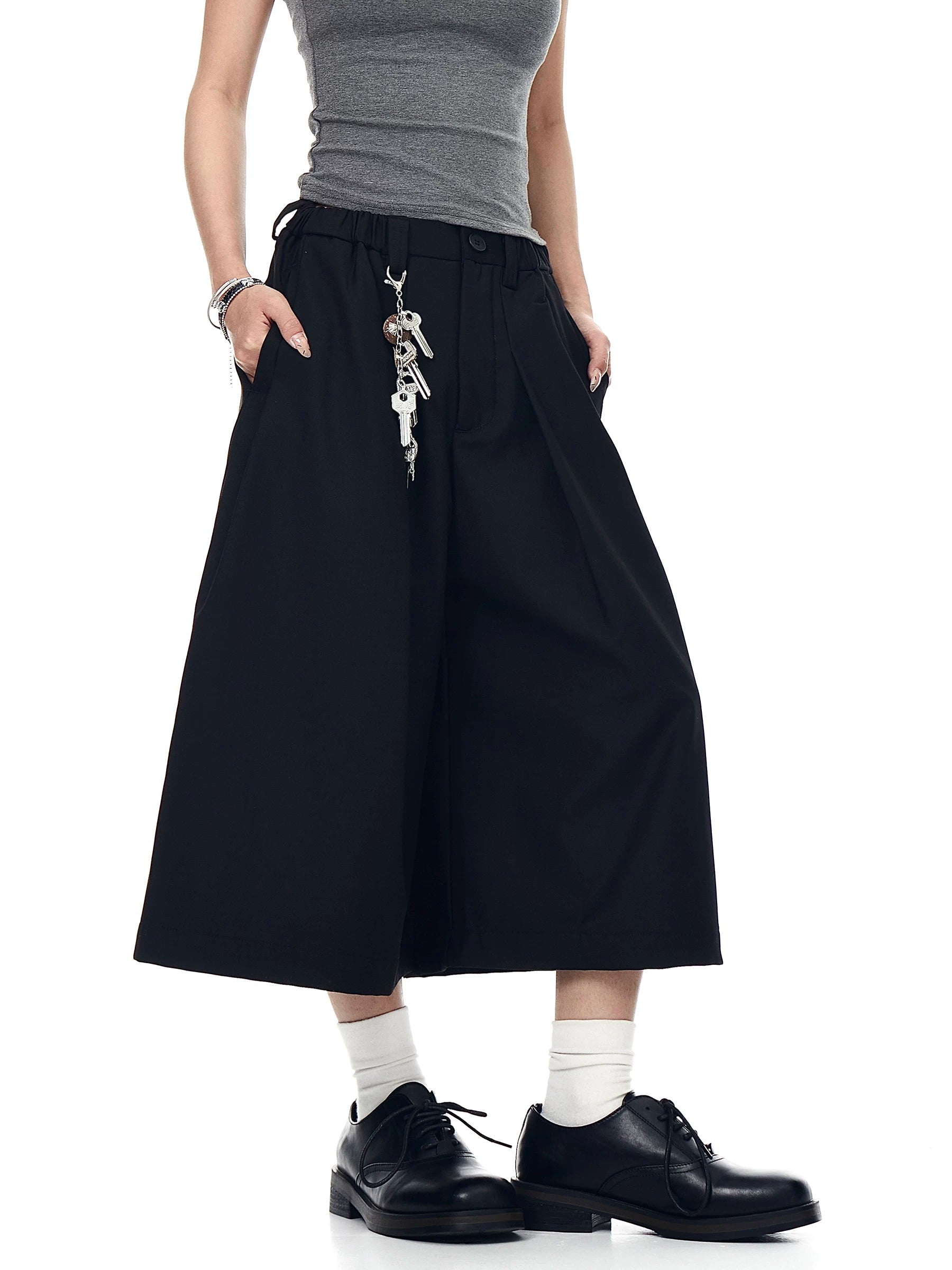 Keyring Pleat Culotte Trousers