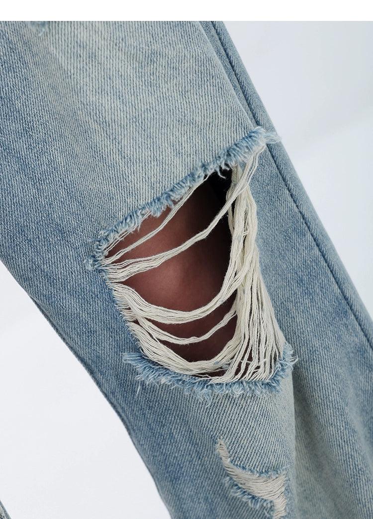 Vintage Grunge Delessed Wide-Big Jeans