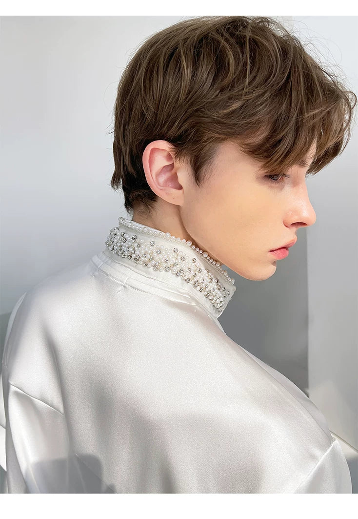 Bloom Embroidered Satin Shirt