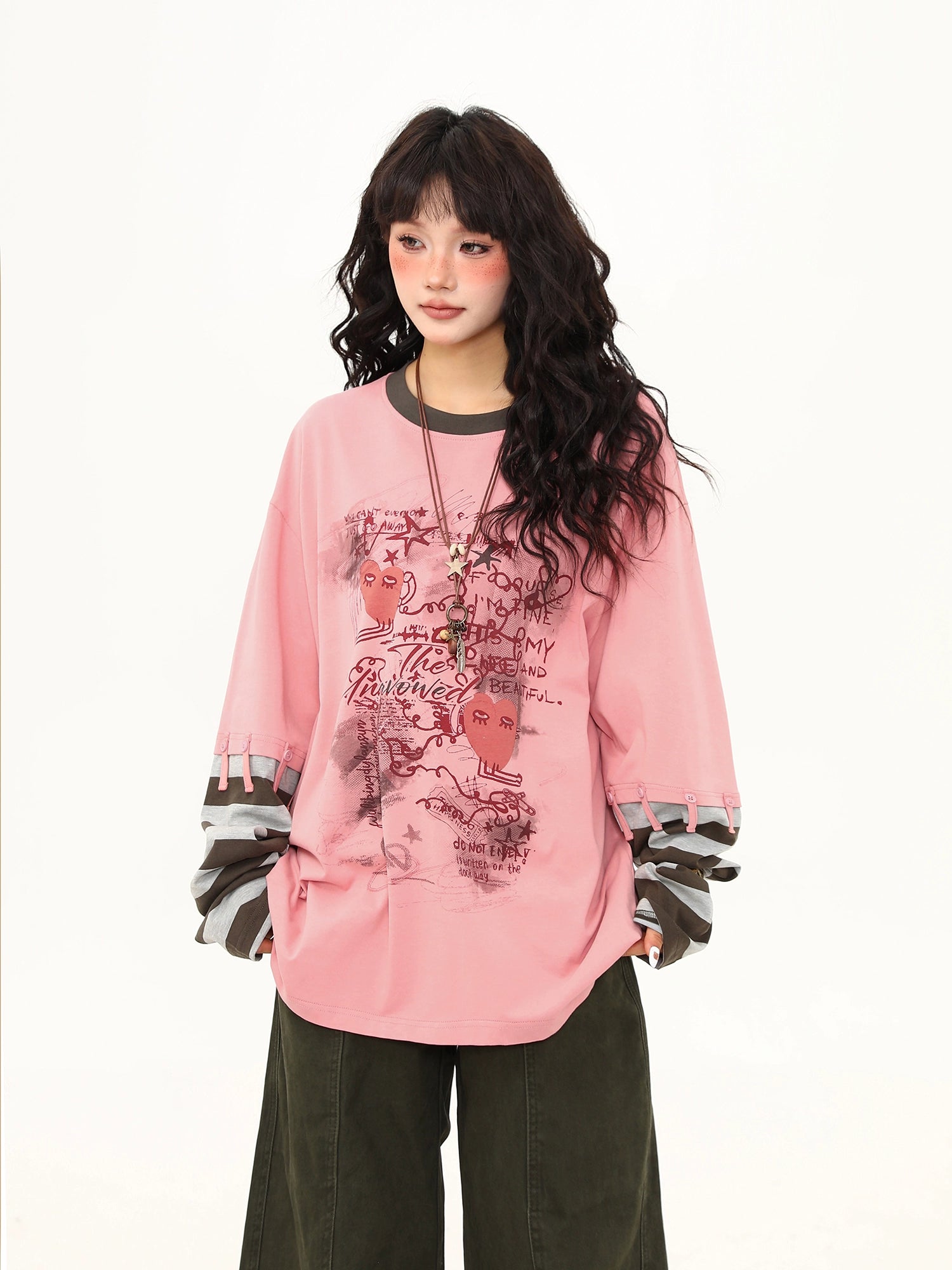 Rose Reverie Illustrated Layered Tee