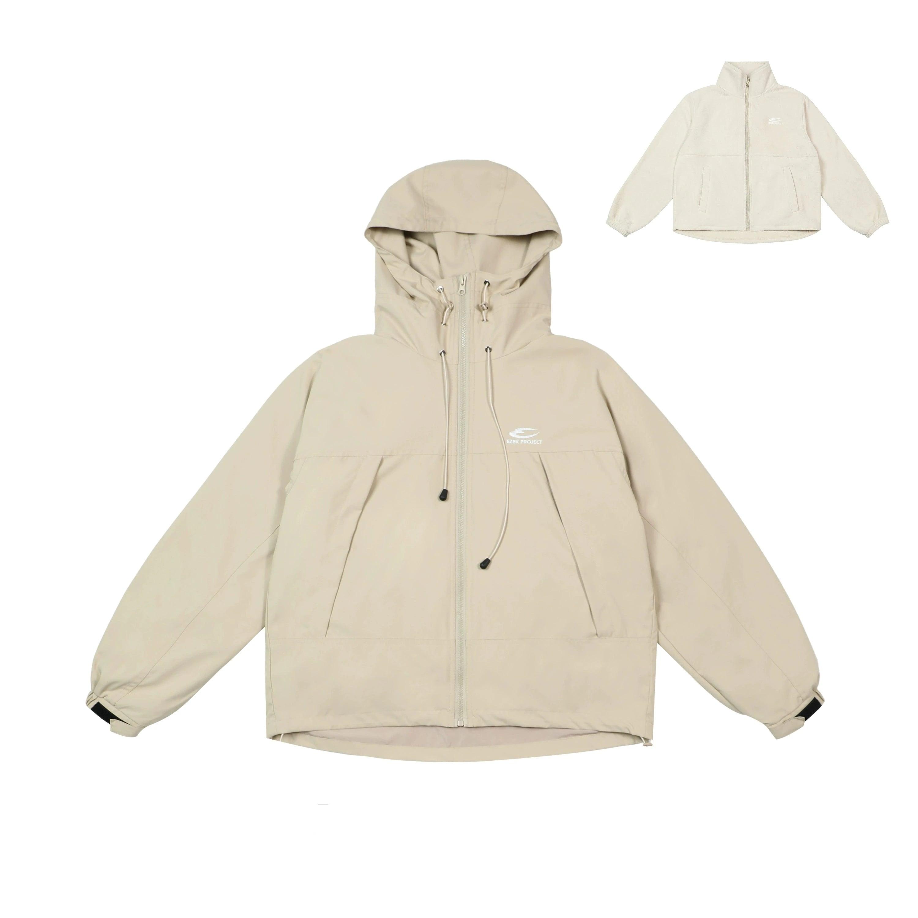 Ezek O'Neill sudadera con capucha de gran tamaño negro - chaqueta con cremallera creciente para mujeres con logotipo y capucha con cordón