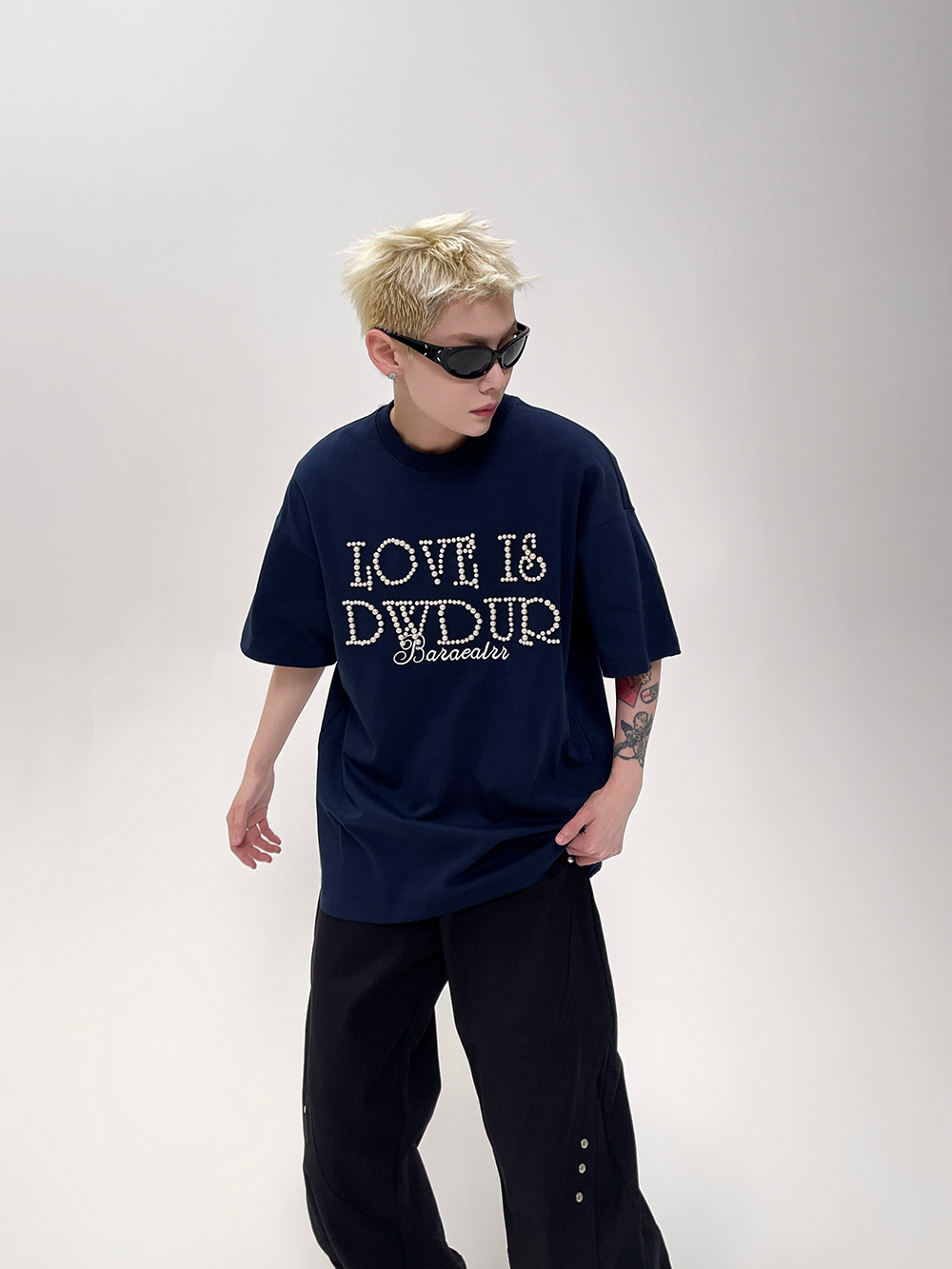 Love Is Dydup Pearl Lettering Tee