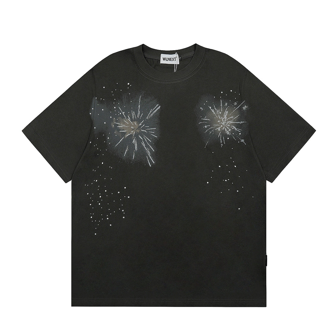 Fireworks Print T-Shirt