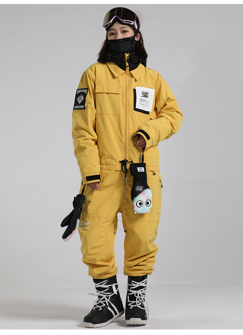 Workwear-Style Snowboard Boiler Suit
