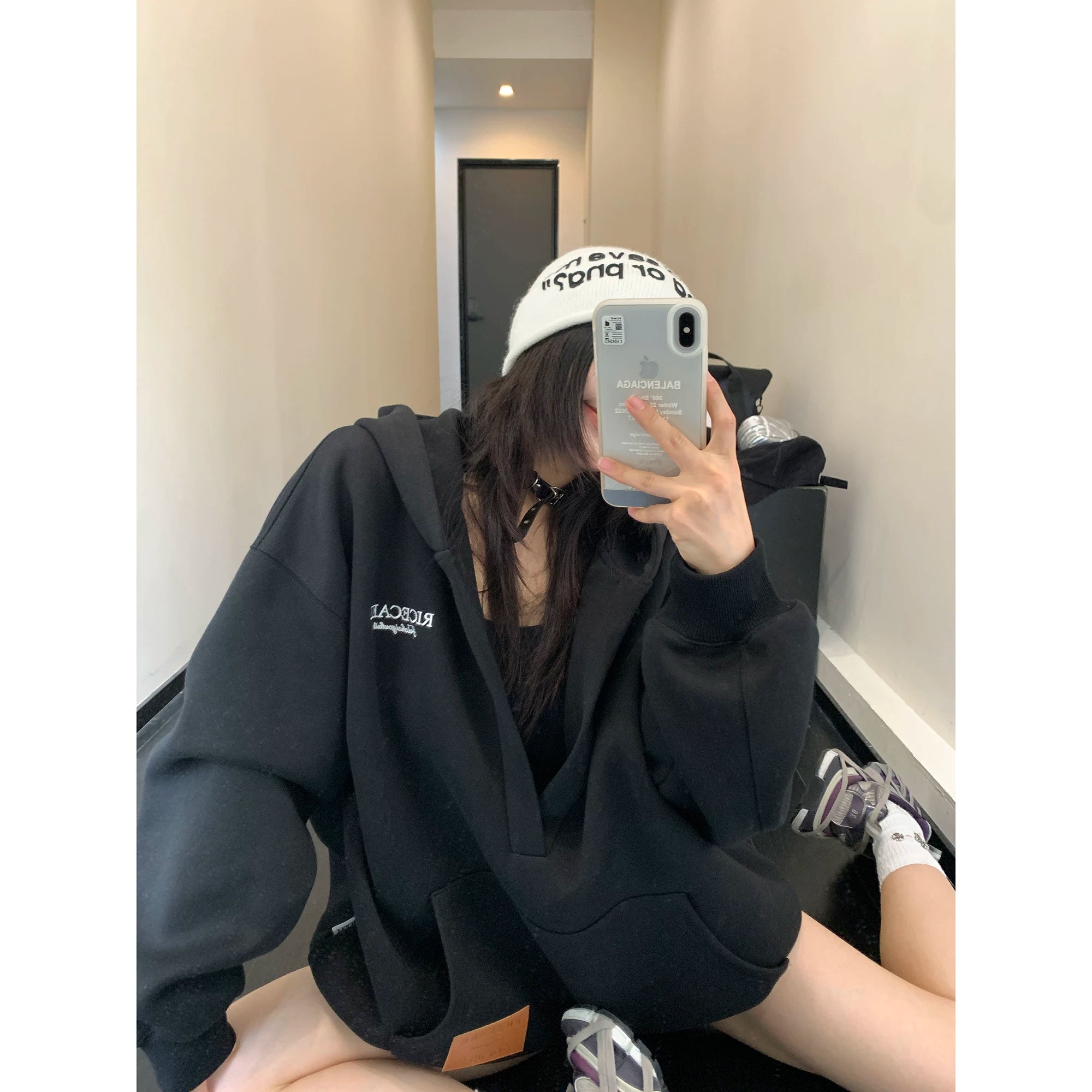 V-Plunge Kangaroo Hoodie