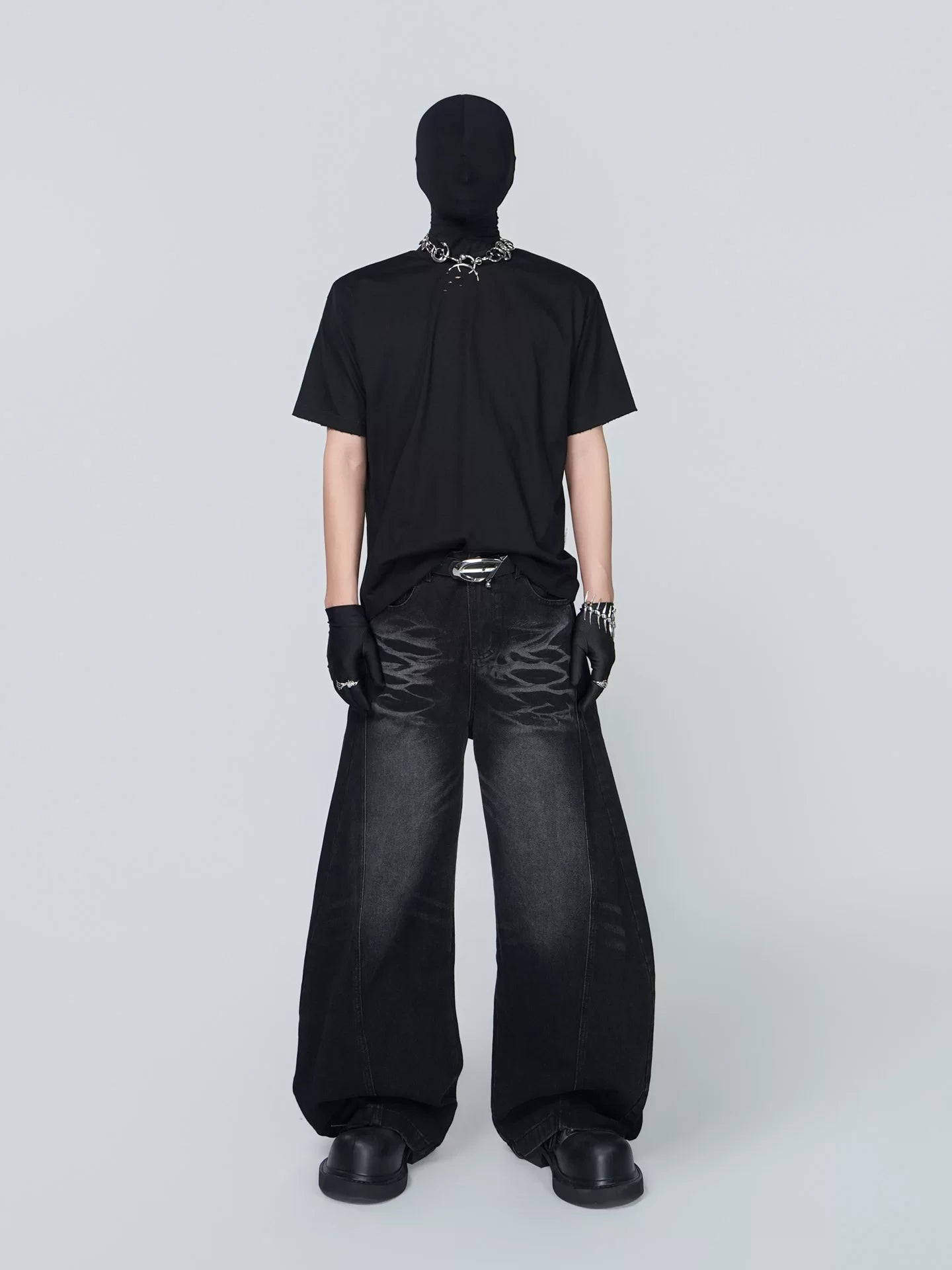 Shadow Drift Echo-Flame Wide Jeans