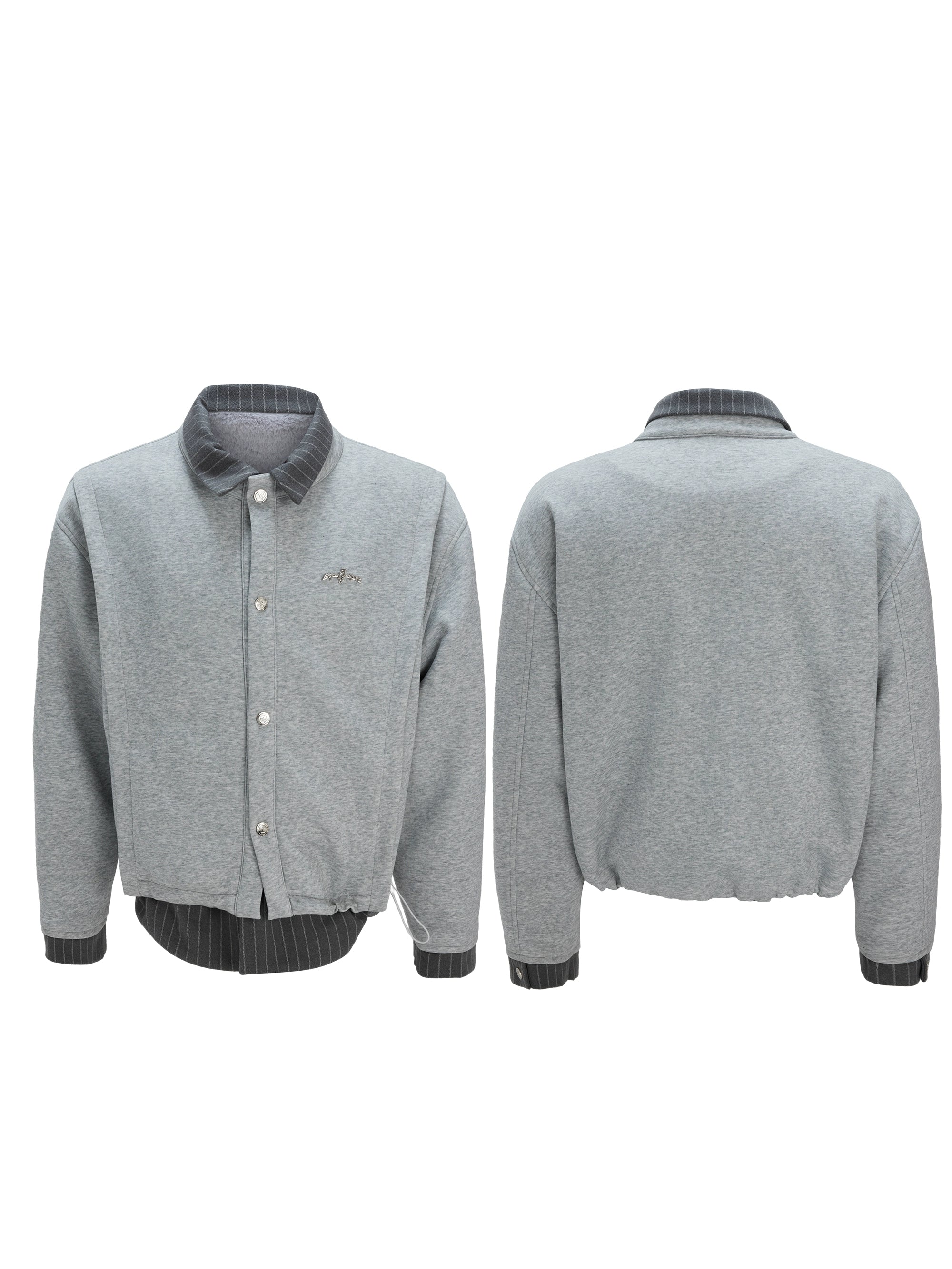 Pinstripe Collar Baseball Jackets