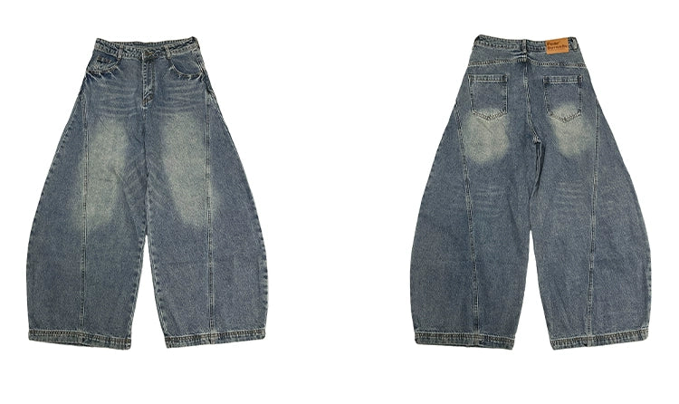 Ultra Wide-Leg Balloon Jeans