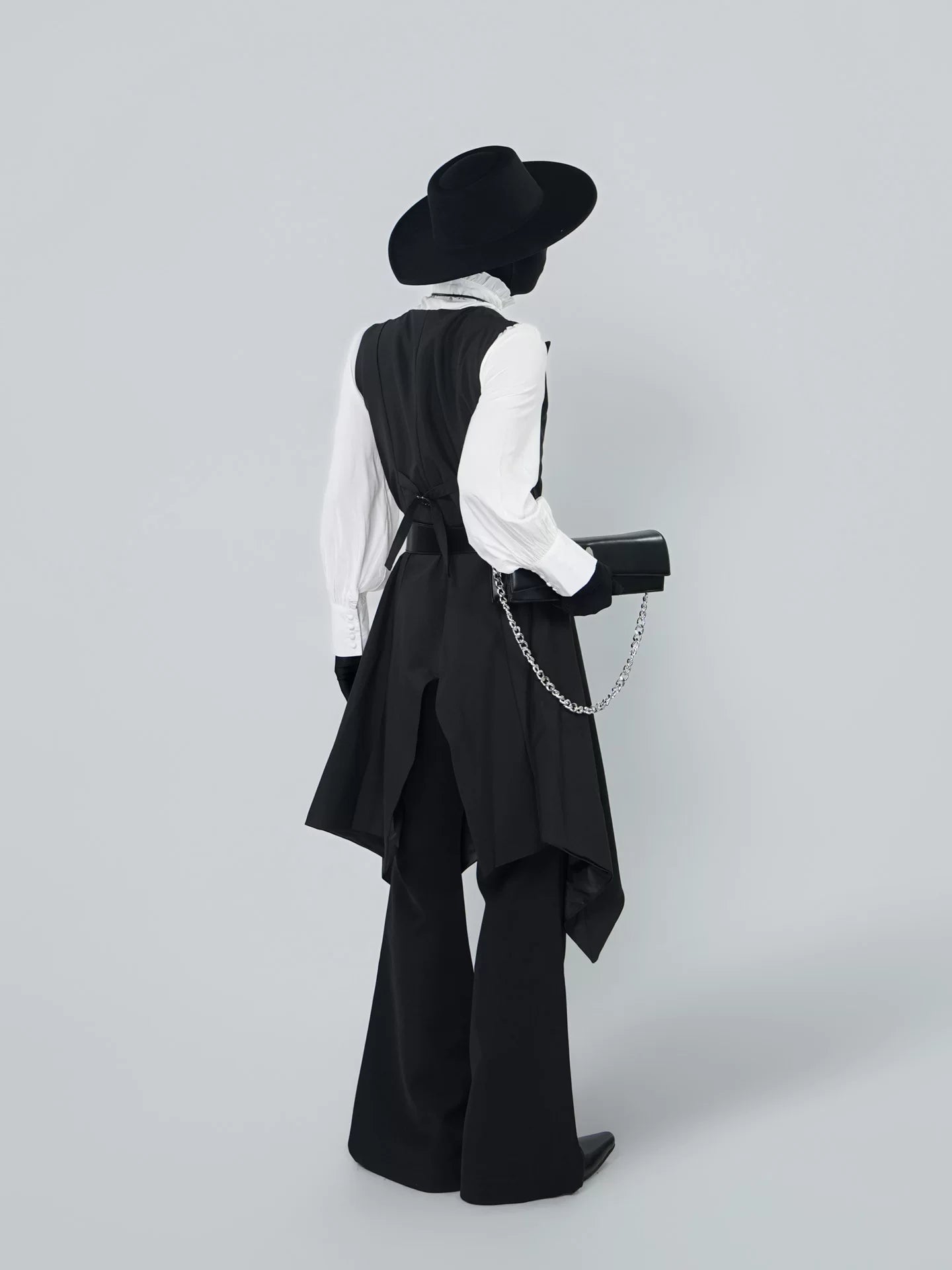 Noir Magistrate Layered Tailcoat Vest