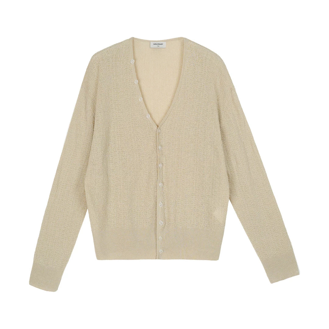 Airloop V-Neck Knit Cardigan