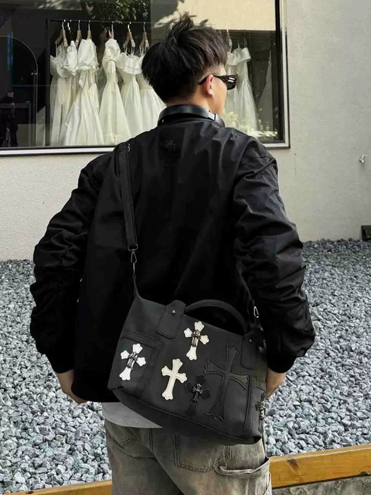 Midnight Relic Crossbody Satchel