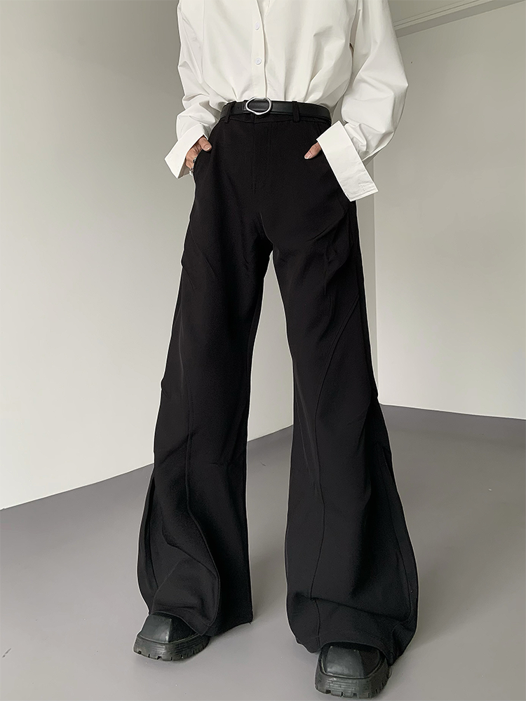Ivory Streamline Flare Trousers