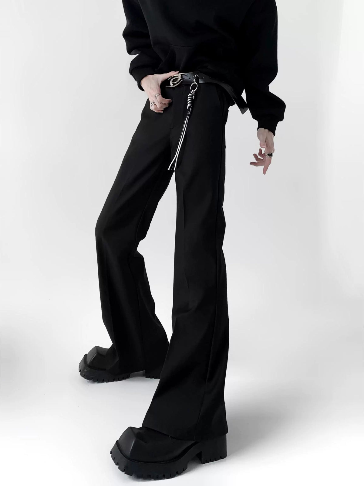 Tassel Flare Trousers