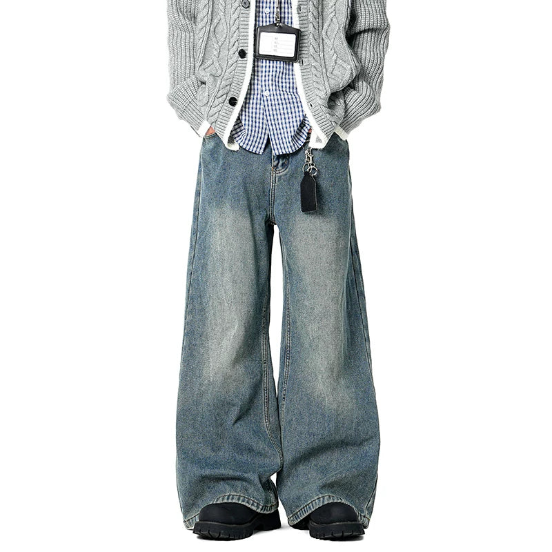 Coal Fade Barrel-Leg Jeans