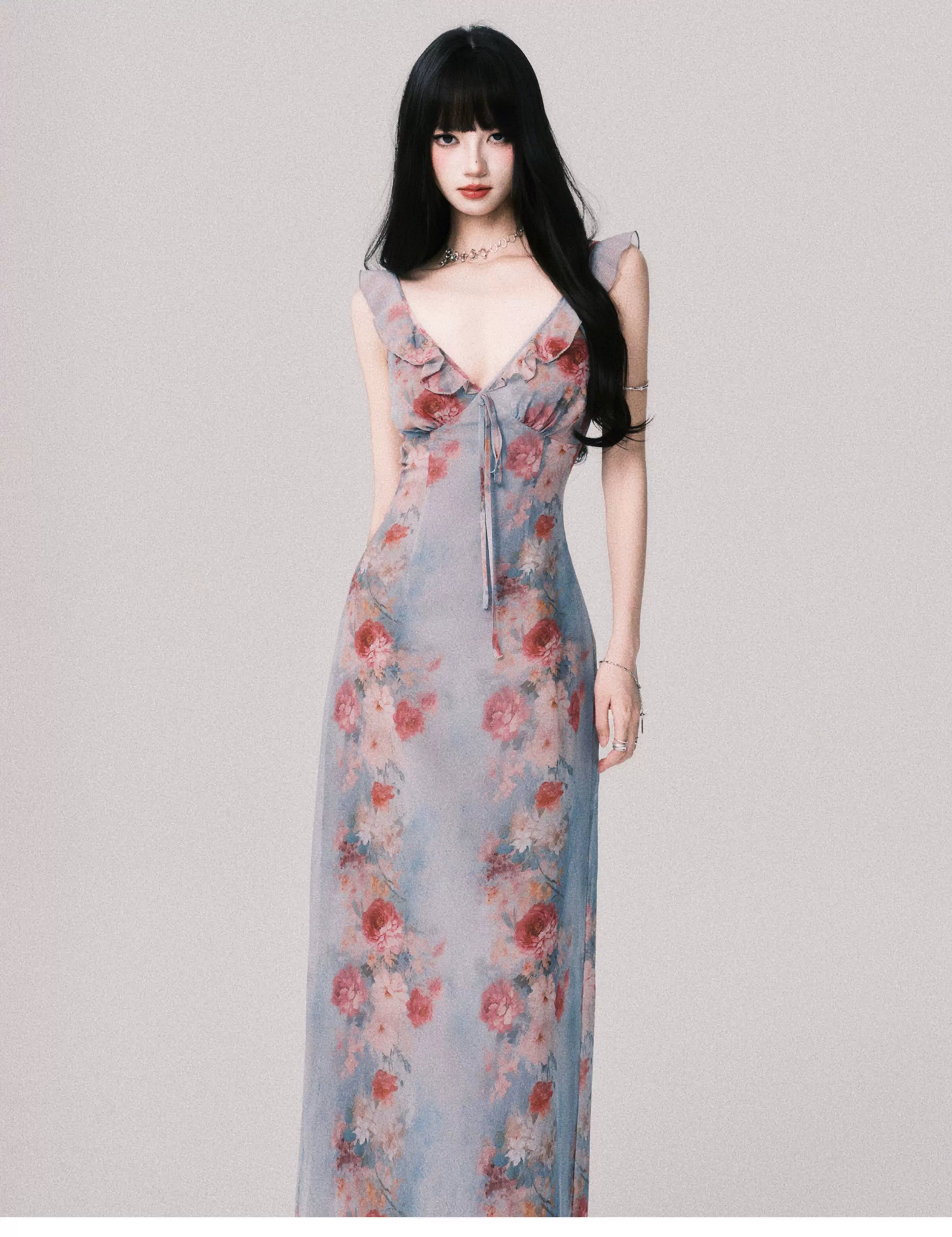 Cloud Petal Reverie Maxi Dress