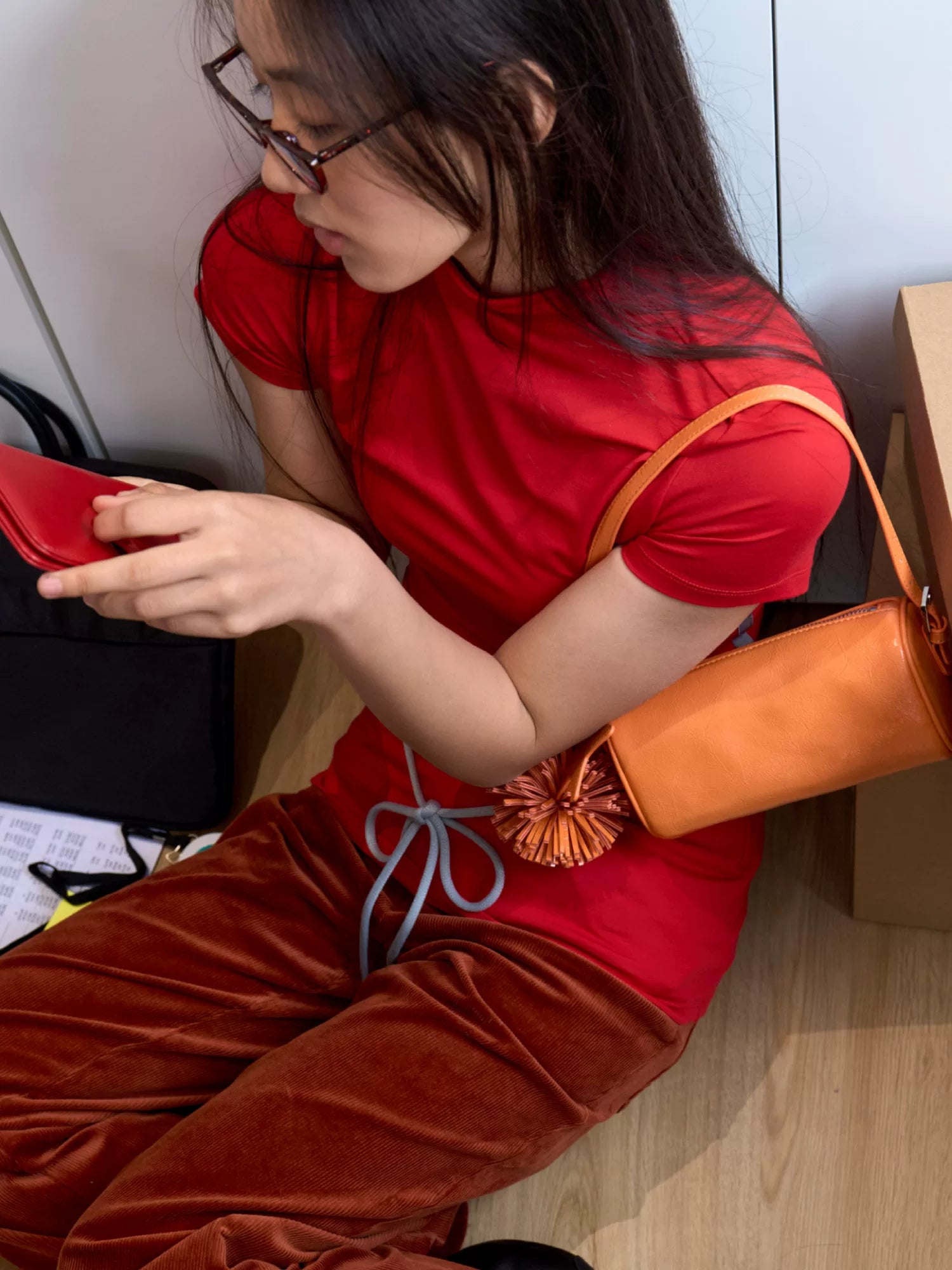 Star Tassel Cylinder Shoulder Bag - view 4