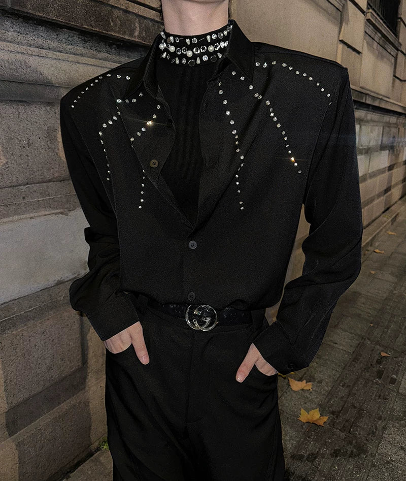 Nocturne Constellation Crystal Dress Shirt