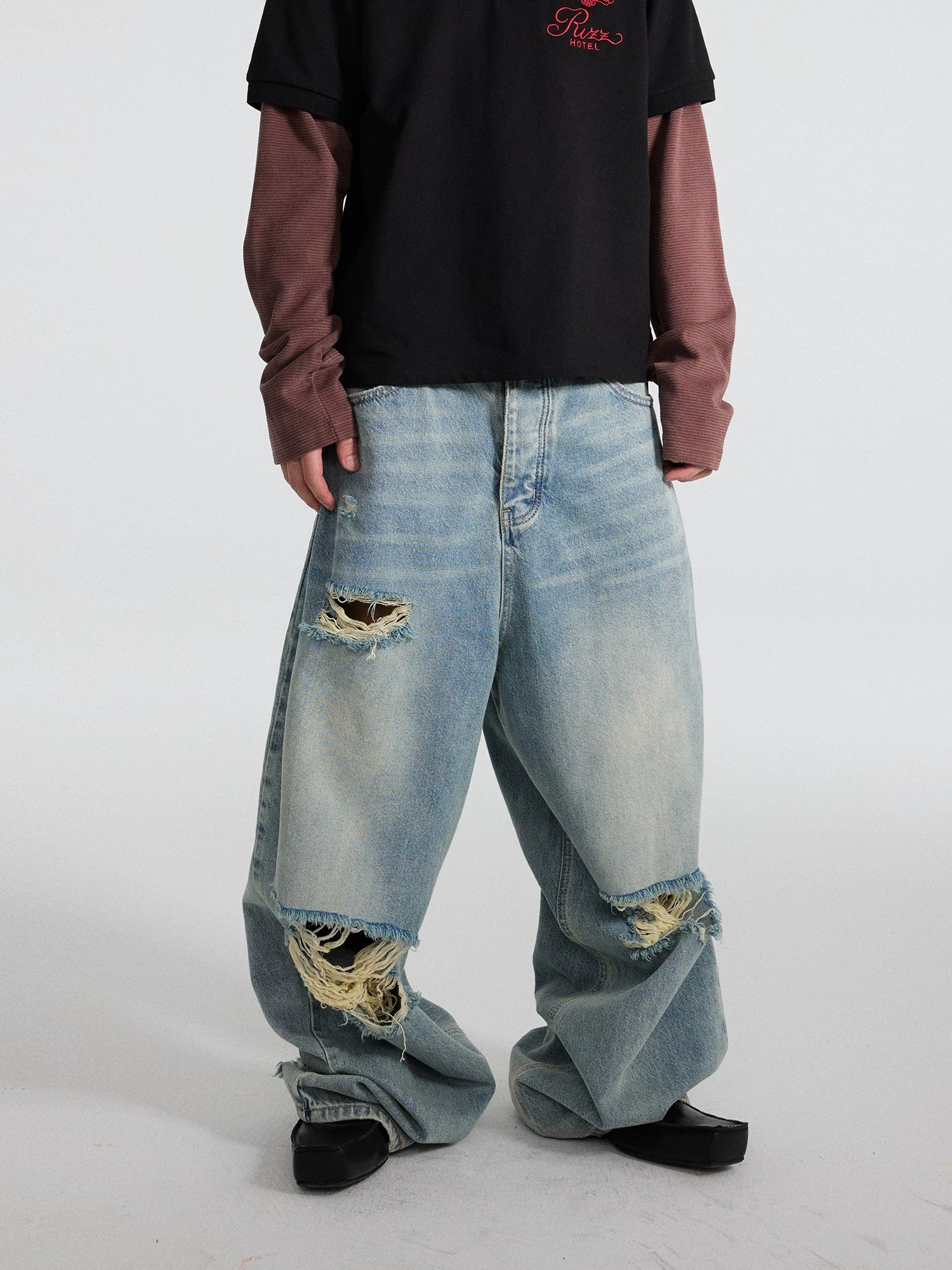 Tidal Stack Shredpool Balloon Jeans
