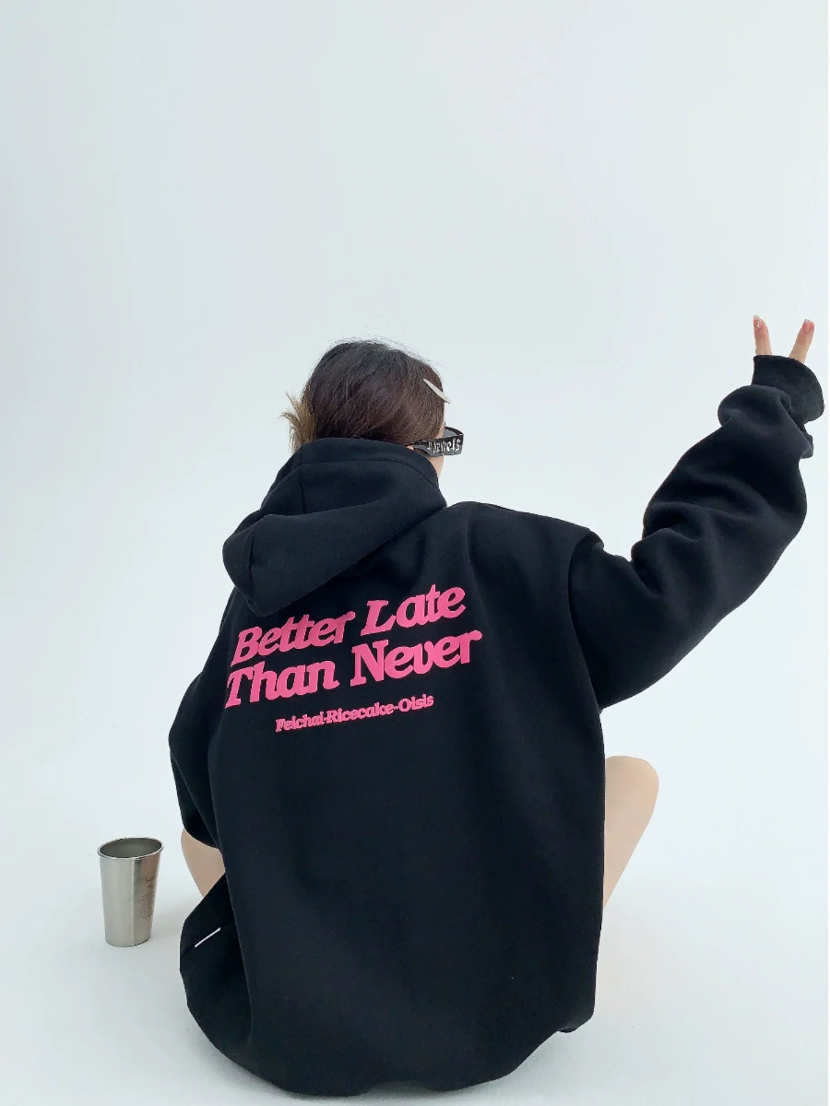 Sand Halo Oversized Hoodie