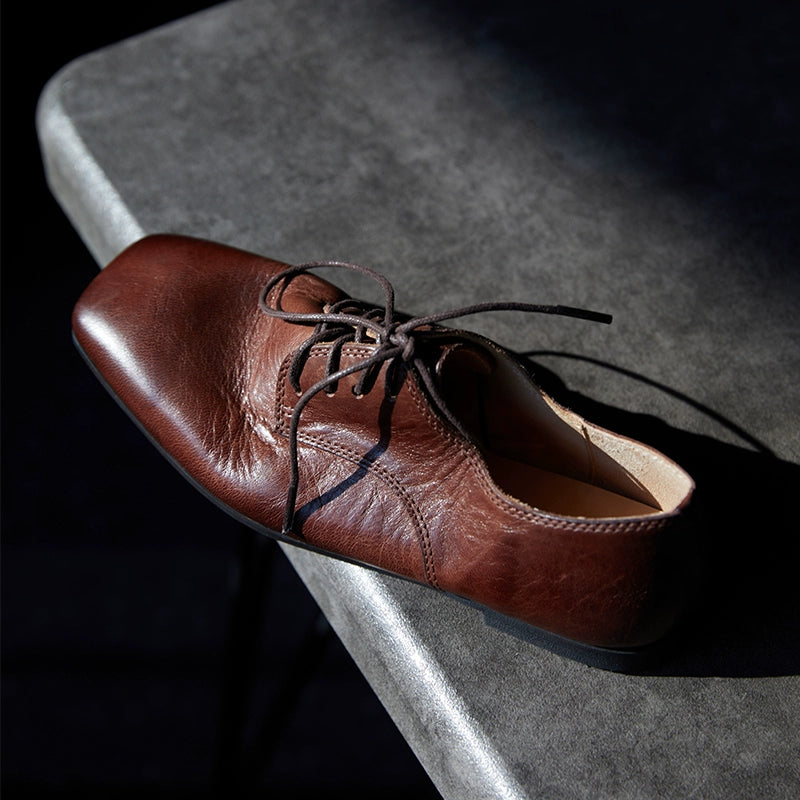 Vintage Leather Oxford Shoes