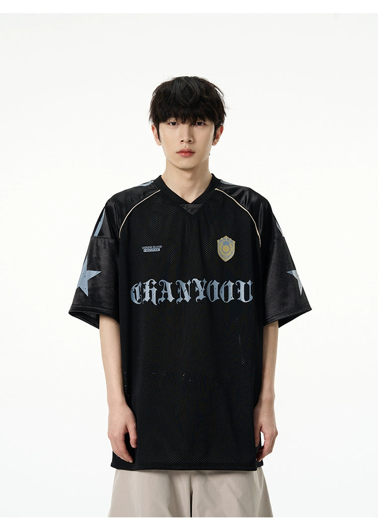 Oversized Mesh Soccer Jersey