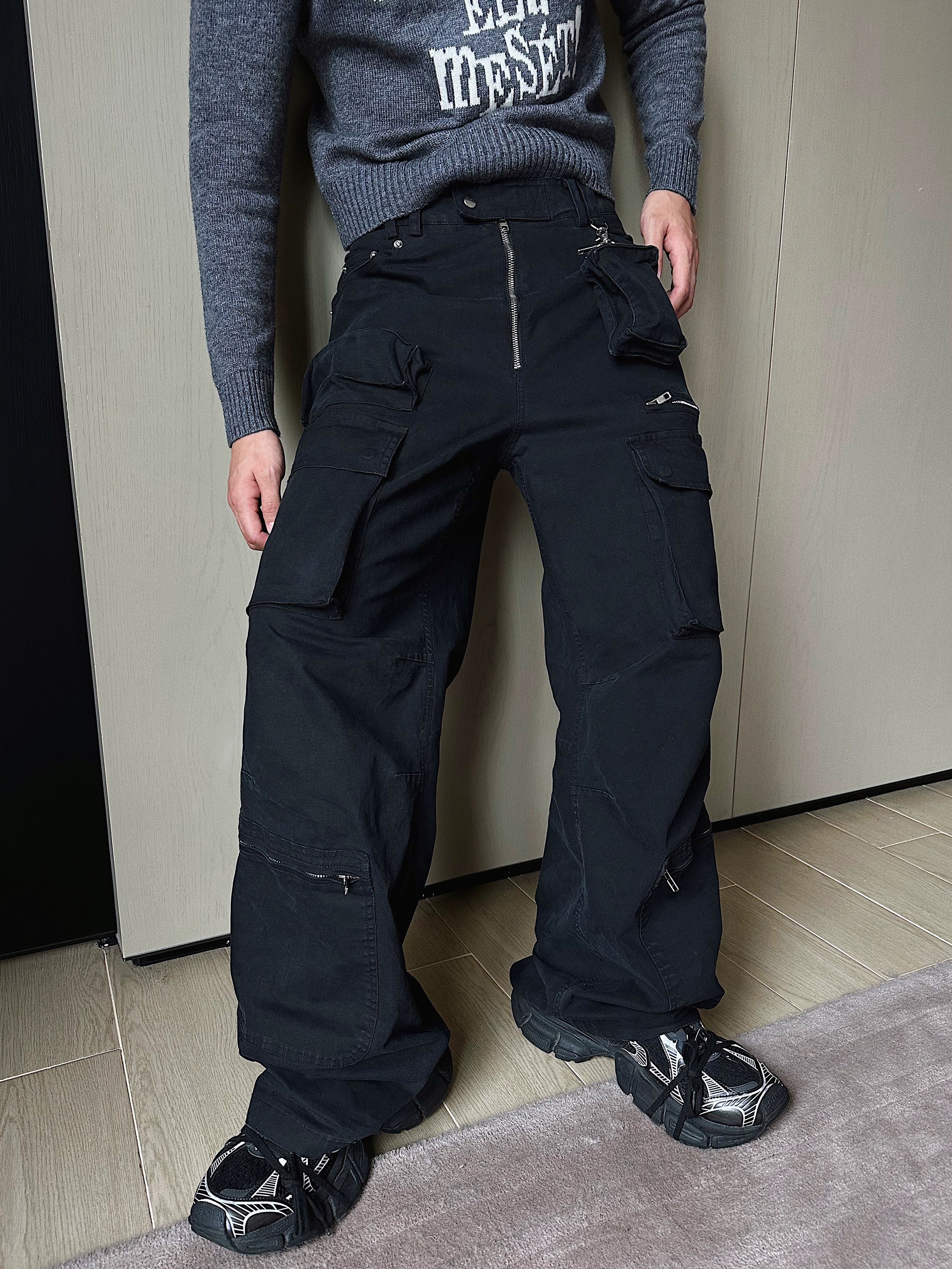 Tactical Wide Leg Cargo Combat Pants