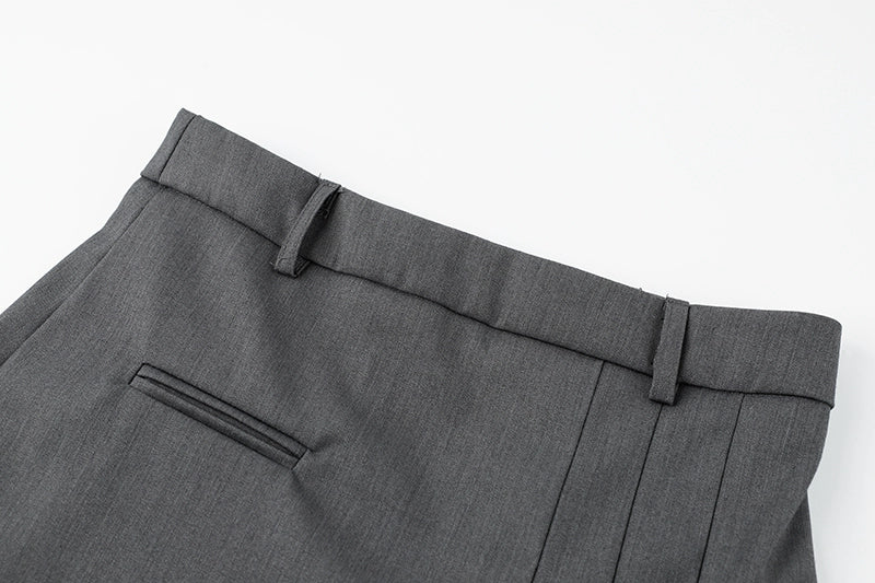 Weißes Kurzarmhemd mit Krawatten-JK-Stil
