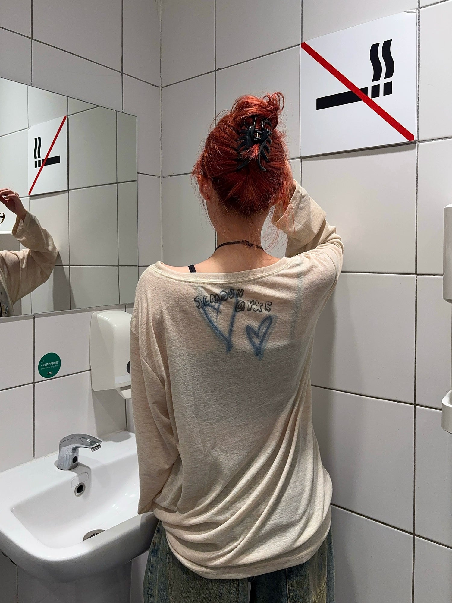 Retro Car Graphic Oversized Long Sleeve Tee