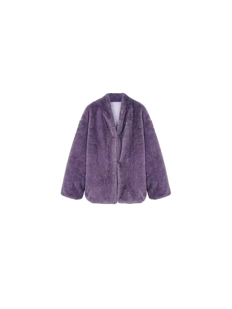 Velvet Snow Faux Fur Coat