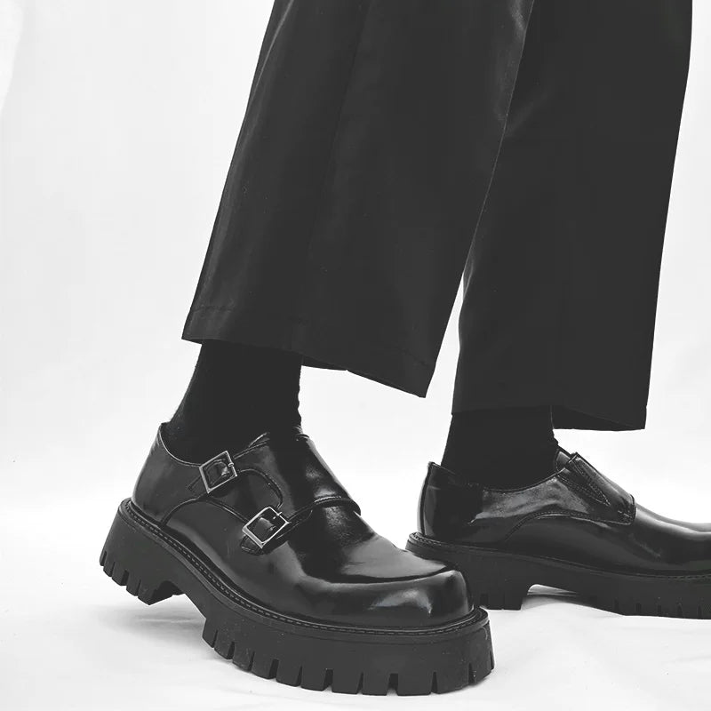 Obsidian Forge Double Monk Loafers