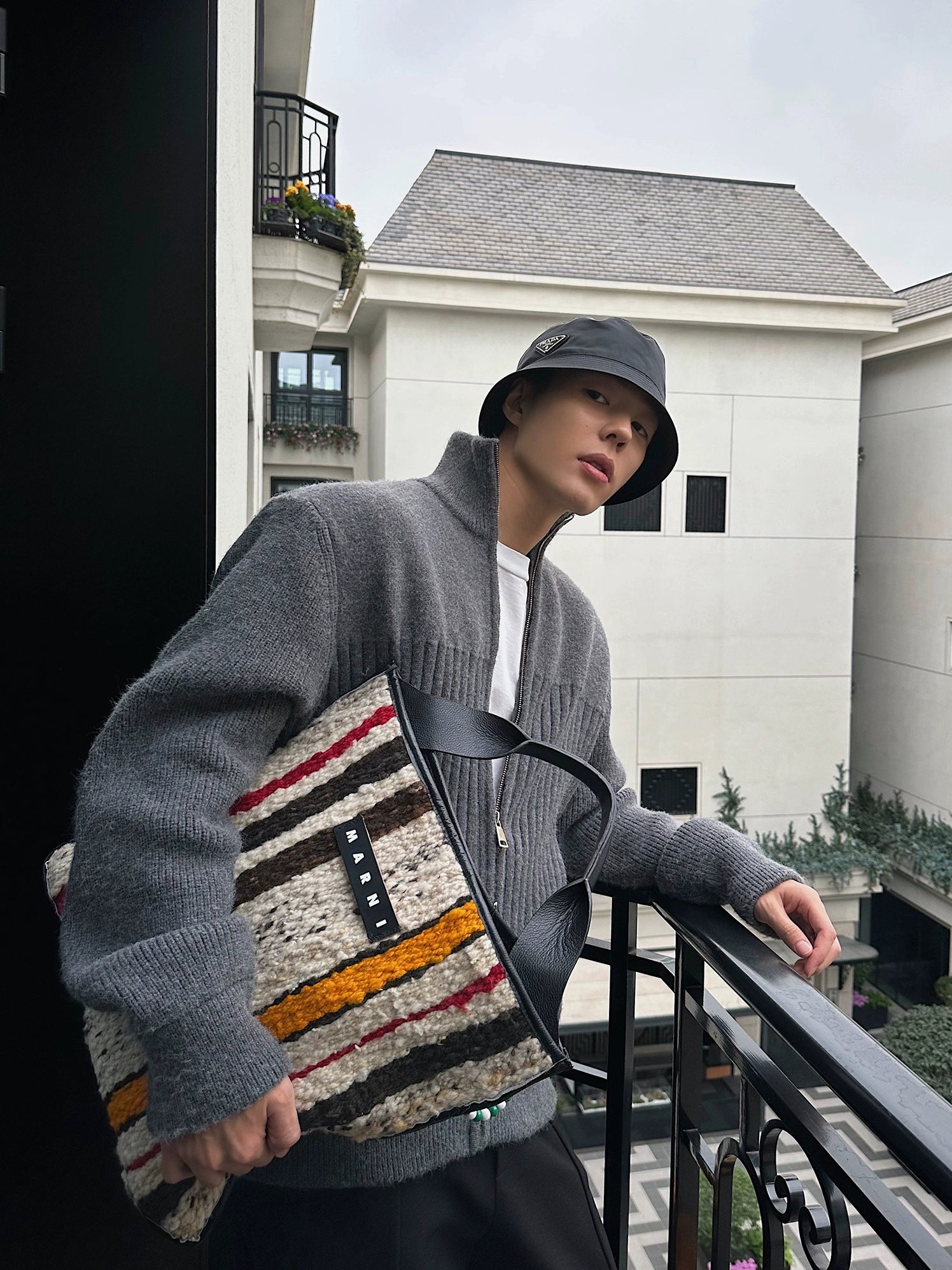 Heather Gray Zippered Sweater