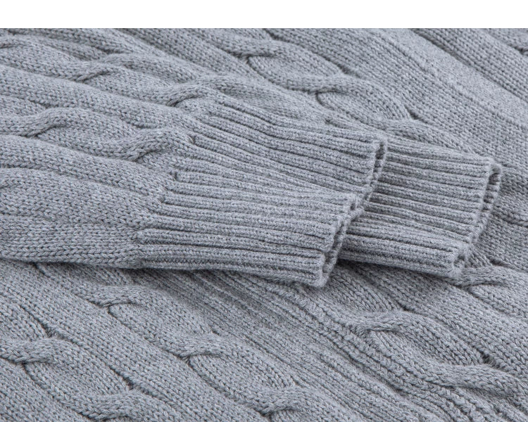 Cable Crest Full-Zip Aran Cardigan